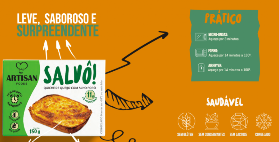 Quiche queijo e alho poro